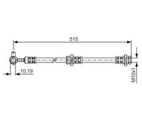 Fits BOSCH 1 987 476 376 BRAKE HOSE DE Stock