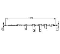 Fits BOSCH 1 987 482 350 handbrake line HYUNDAI T. I20 08- PR
