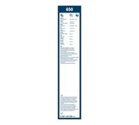 Bosch Wiper Blade Twin 650, Length: 650mm/650mm - Set of Front Wiper Blades