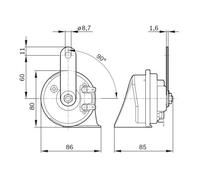 Fits BOSCH 9 320 335 007 Trumpet Horn