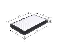 Fits BOSCH F 026 400 001 AIR FILTER ⭐UK Stock⭐