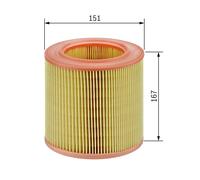 Air filter Filter Insert F 026 400 027 BOSCH for AUDI A6 C6 A6 C6 Avant