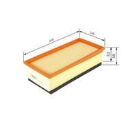 Bosch Car Air Filter S0121 - F026400121