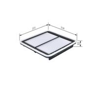 Air Filter F026400206 Bosch 16546AA090 16546AA12A 16546AA120 S0206 Quality New