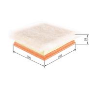 BOSCH F 026 400 235 Air filter