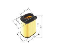 Fits BOSCH F 026 400 480 air filter MERCEDES C-Klasse, E-Klasse ⭐UK Stock⭐