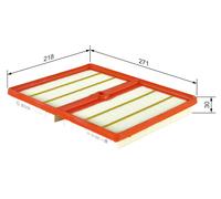 Air filter Filter Insert F 026 400 611 BOSCH for VW AUDI SEAT SKODA