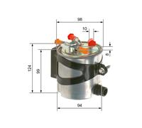 Fuel filter In-Line Filter F 026 402 016 BOSCH for RENAULT MEGANE II SCÉNIC II