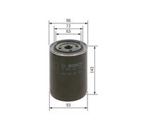 Oil Filter fits FIAT DUCATO 244 2.8D 02 to 06 Bosch 504006145 71753739 8093784