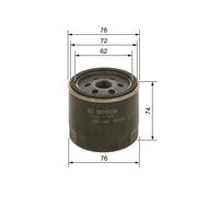 Bosch P7078 Car Oil Filter - Separates Soot and Metal Particles from Engine Oil - Provides Reliable Engine Lubrication