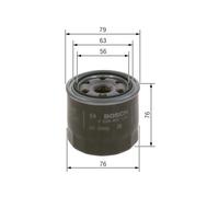Bosch Car Oil Filter P7124 - F026407124