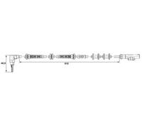 Bosch Genuine Front Left ABS Wheel Speed Sensor 0 265 007 448 for Fiat Panda 1.4L (10/06-Present)