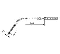 BOSCH 1 987 482 866 Handbrake cable