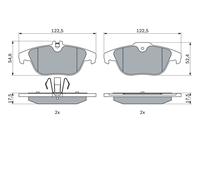 Fits BOSCH UKADY HAMULCOWE 0 986 494 162 HAM PADS. REAR W204 C-CLASS ⭐UK Stock⭐