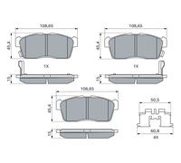 Fits BOSCH 0 986 494 618 Brake Pad Set, disc brake 0 986 494 618 Brak ⭐UK Stock⭐