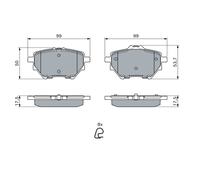 ✅Fits BOSCH UKADY HAMULCOWE 0 986 494 716 HAM PADS. ⭐UK Seller⭐