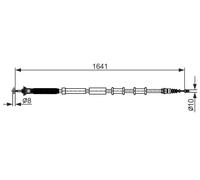 BOSCH 1 987 482 582 Handbrake cable