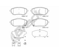 Fits BRECK 25698 00 701 00 Brake Pad Set, disc brake 25698 00 701 00 Brake pads
