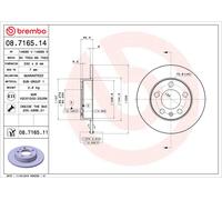 Brembo 08.7165.11 Prime Brake Disc