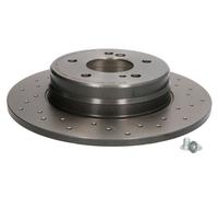 Fits BREMBO 08.7211.2X Brake disc Xtra 1pcs full/perforated 08.7211.2X Rear MER
