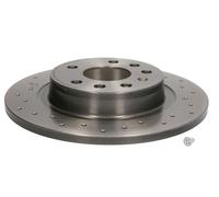 2x Brake disc solid 08.9511.1X BREMBO for CADILLAC SAAB OPEL