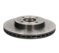2x Brake disc perforated/vented 09.5509.1X BREMBO for ROVER HONDA LOTUS MG
