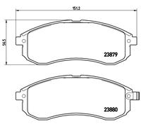 Fits BREMBO KLOCKI SZCZEKI CYLINDERKI P 54 033 BRAKE PADS MITSUBISHI L200 06-