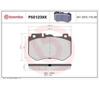 ✅Fits BREMBO KLOCKI SZCZEKI CYLINDERKI P50123NX BRAKE PADS FRONT XTR ⭐UK Seller⭐