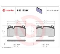 ✅Fits BREMBO KLOCKI SZCZEKI CYLINDERKI P85123NX BRAKE PADS FRONT XTR ⭐UK Seller⭐
