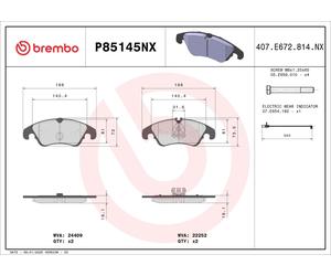 ✅Fits BREMBO KLOCKI SZCZEKI CYLINDERKI P85145NX BRAKE PADS FRONT XTR ⭐UK Seller⭐