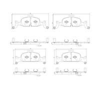 ✅Fits BREMBO KLOCKI SZCZEKI CYLINDERKI P85164NX BRAKE PADS FRONT XTR ⭐UK Seller⭐