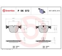 Fits BREMBO P 06 072 HAM PADS. REAR BMW 3 F30 11- REAR ⭐UK Stock⭐