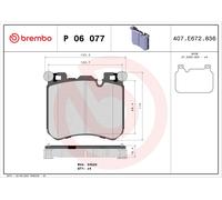 ✅Fits BREMBO P 06 077 HAM PADS. PRZEDNIE FRONT Brembo BMW/ROLLS-ROYC ⭐UK Seller⭐
