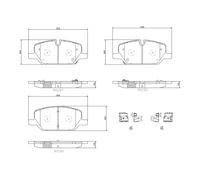 BREMBO P 10 099 Brake pad set
