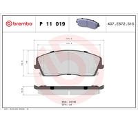 New Brake Pad Set, disc brake for CHRYSLER DODGE LANCIA:300,300C,THEMA,CHARGER