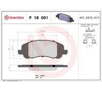 Fits BREMBO P 18 001 HAM PADS. FRONT DODGE CALIBER 06- FRONT ⭐UK Stock⭐
