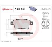✅Fits BREMBO P 23 142 HAM PADS. REAR FIAT PUNTO EVO 09-REAR ⭐UK Seller⭐