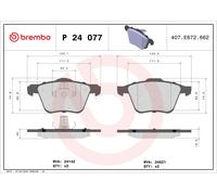 Brake pads P 24 077X BREMBO for VOLVO FORD