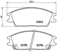 Brake pads P 30 024 BREMBO for HYUNDAI ACCENT I ACCENT Saloon LANTRA PONY GETZ