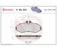 ✅Fits BREMBO P 50 031 HAM PADS. FRONT MERCEDES VITO 98-03 ⭐UK Seller⭐