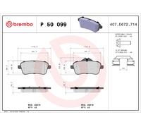 MERCEDES-BENZ M-CLASS Brembo Brake Pads Rear 2011-