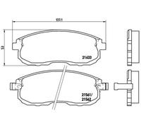 Front Brake Pad Set BREMBO P 56 021 for Nissan Teana/Maxima/QX/Cefiro/200SX/Silv
