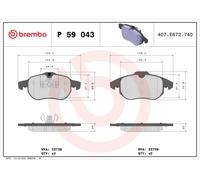 Fits BREMBO P 59 043 Brake Pad Set, disc brake P 59 043 Brake pads se ⭐UK Stock⭐