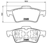 BREMBO P 59 044 Brake pad set