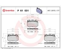 BRAKE PAD SET DISC BRAKE FOR PEUGEOT 205/II/Mk/Convertible/Hatchback/Van 305 FUN