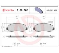 Fits BREMBO P 68 062 Brake Pad Set, disc brake P 68 062 Brake pads se ⭐UK Stock⭐