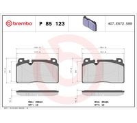 Brake Pads Set fits AUDI A7 4G 3.0D Front 14 to 18 Brembo 8R0698151AA Quality