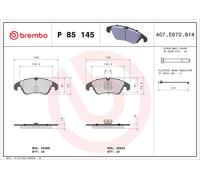 Brembo P85145 Brake Pads Set Front