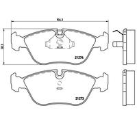 Brembo Brake Pad Set Front With Anti-Squeak Plate For Volvo 850 C70 S70 V70 XC70