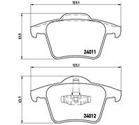 Brake pads P 86 019 BREMBO for VOLVO XC90 I